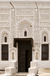 Zabid, Al Hudaydah governorate, Yemen: ornate decoration on house - photo by J.Pemberton