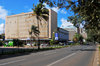 Lusaka, Zambia: view along Cairo Road - Heroes Place - Stanbic Bank (Woodgate House) and behind it Barclays Bank (Kafue House) - Central Business District - Cairo road was part of Cecil Rhodes dream highway from Cape Town to Cairo - photo by M.Torres