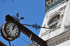 Stone Town, Zanzibar, Tanzania: hanging clock of the Old High Court - Mahakama Kuu - Vuga area - photo by M.Torres